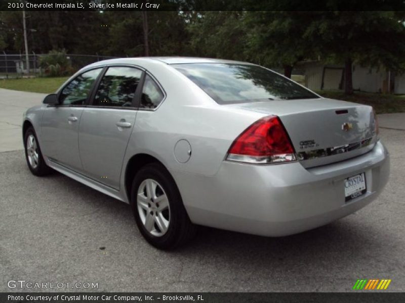 Silver Ice Metallic / Gray 2010 Chevrolet Impala LS
