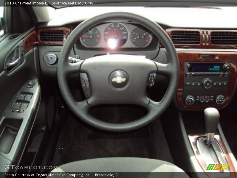 Silver Ice Metallic / Gray 2010 Chevrolet Impala LS