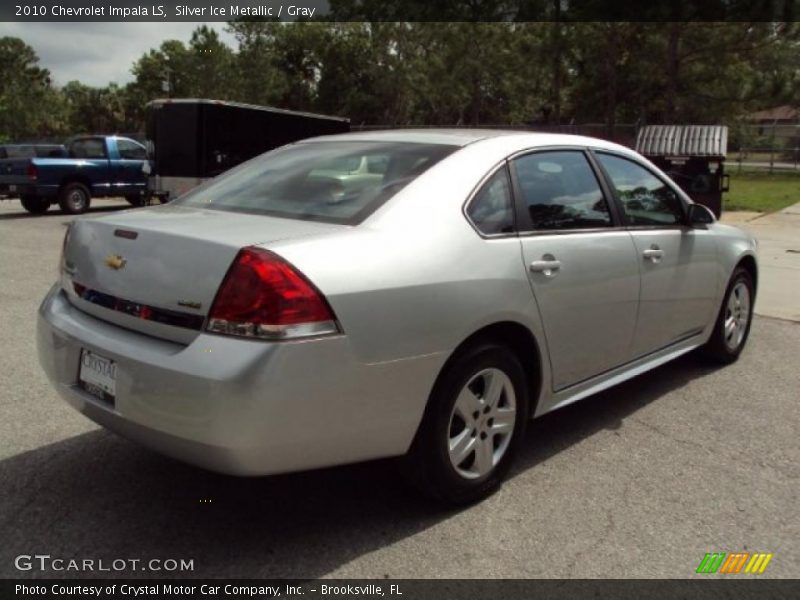 Silver Ice Metallic / Gray 2010 Chevrolet Impala LS