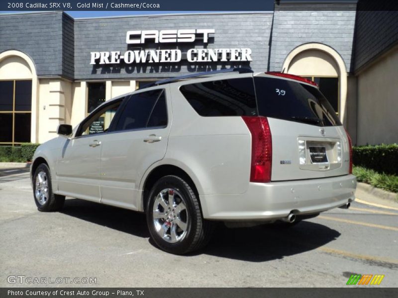 Gold Mist / Cashmere/Cocoa 2008 Cadillac SRX V8