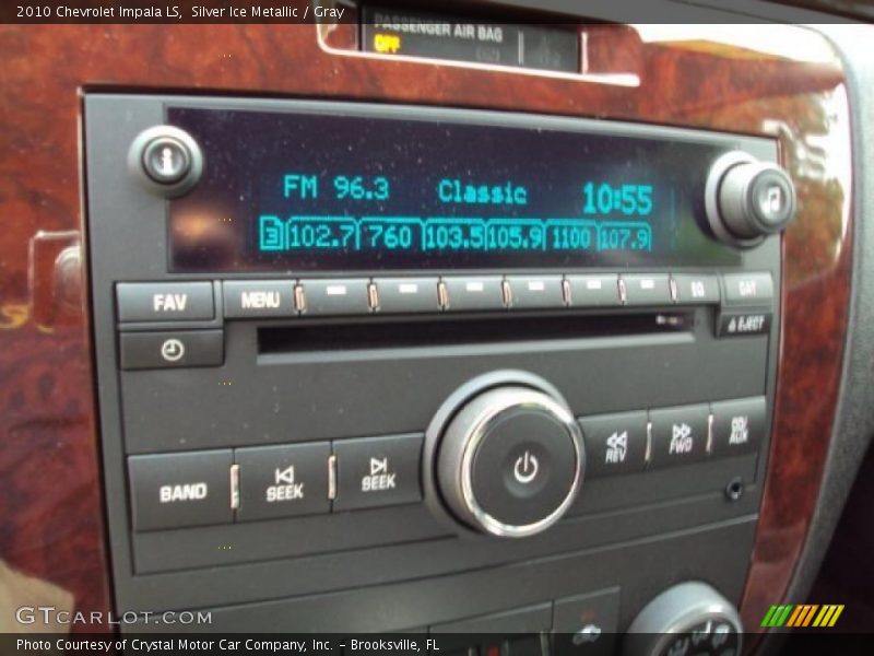 Silver Ice Metallic / Gray 2010 Chevrolet Impala LS