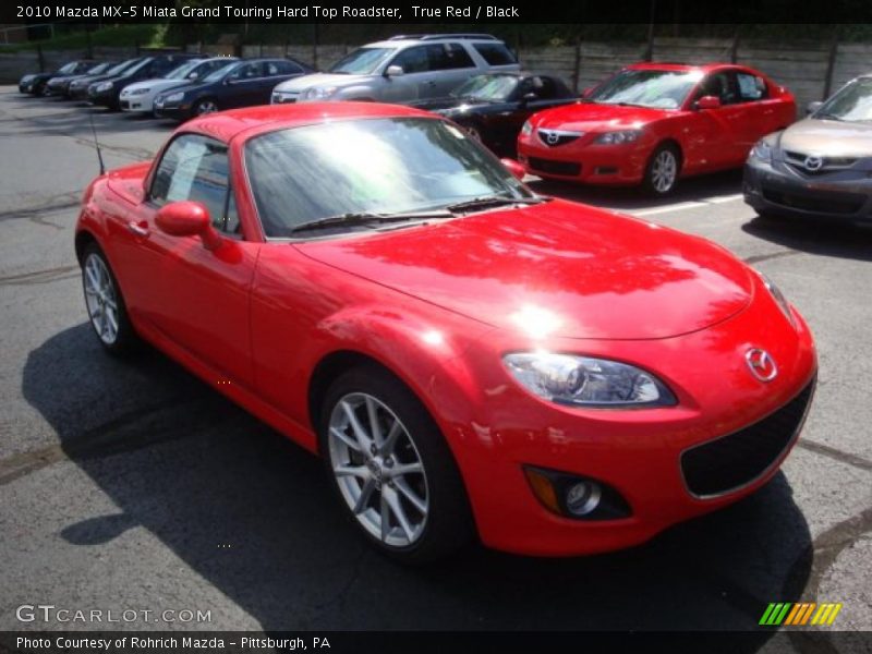 True Red / Black 2010 Mazda MX-5 Miata Grand Touring Hard Top Roadster