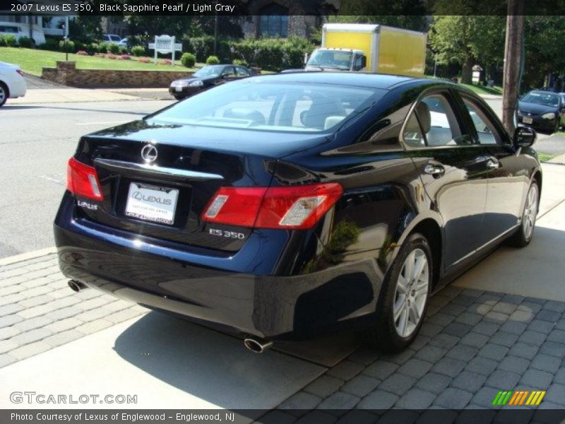 Black Sapphire Pearl / Light Gray 2007 Lexus ES 350
