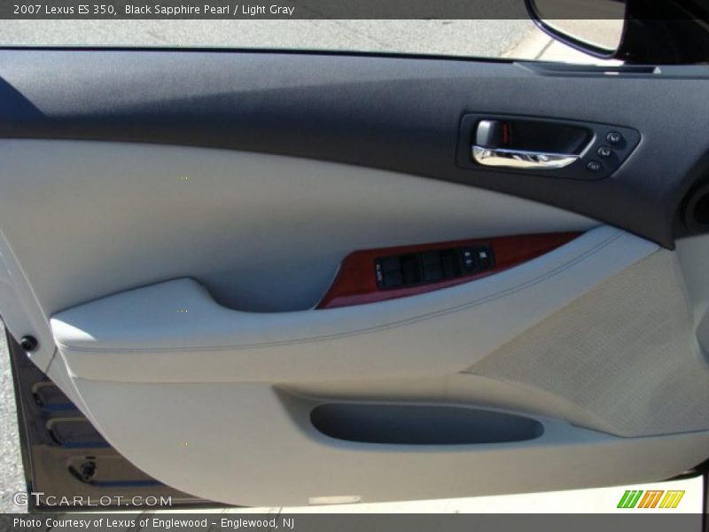 Black Sapphire Pearl / Light Gray 2007 Lexus ES 350