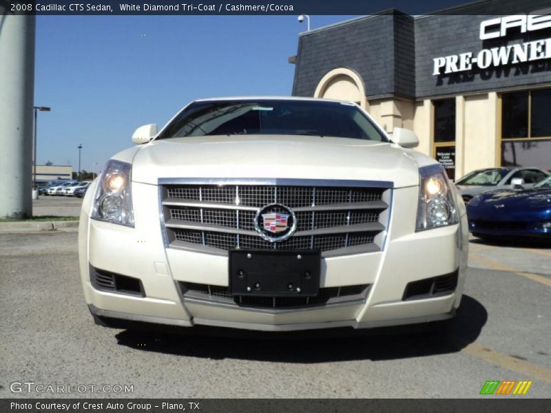 White Diamond Tri-Coat / Cashmere/Cocoa 2008 Cadillac CTS Sedan