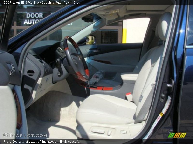 Black Sapphire Pearl / Light Gray 2007 Lexus ES 350