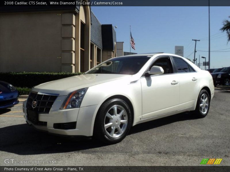 White Diamond Tri-Coat / Cashmere/Cocoa 2008 Cadillac CTS Sedan
