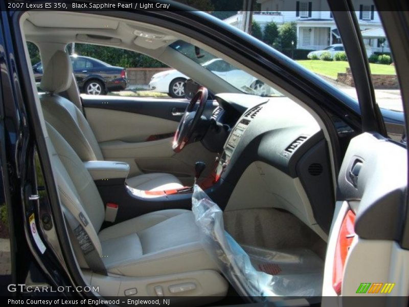 Black Sapphire Pearl / Light Gray 2007 Lexus ES 350