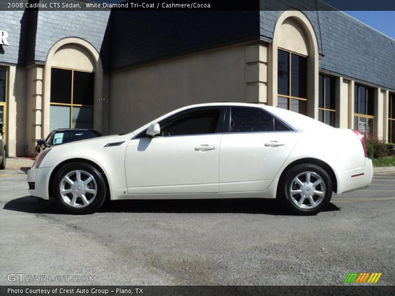 White Diamond Tri-Coat / Cashmere/Cocoa 2008 Cadillac CTS Sedan