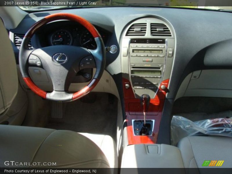 Black Sapphire Pearl / Light Gray 2007 Lexus ES 350