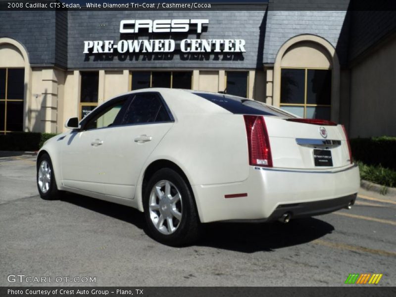 White Diamond Tri-Coat / Cashmere/Cocoa 2008 Cadillac CTS Sedan