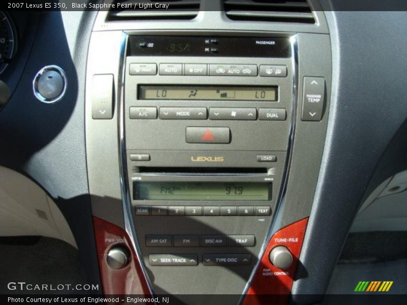 Black Sapphire Pearl / Light Gray 2007 Lexus ES 350