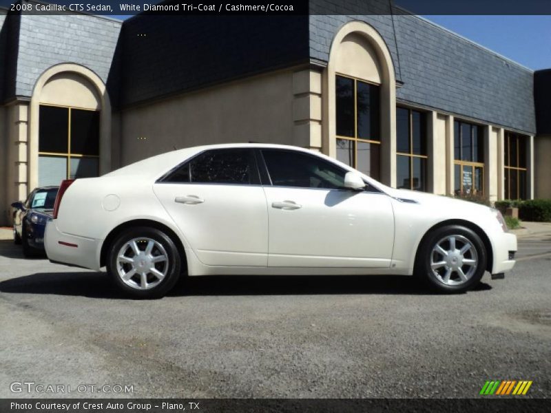White Diamond Tri-Coat / Cashmere/Cocoa 2008 Cadillac CTS Sedan