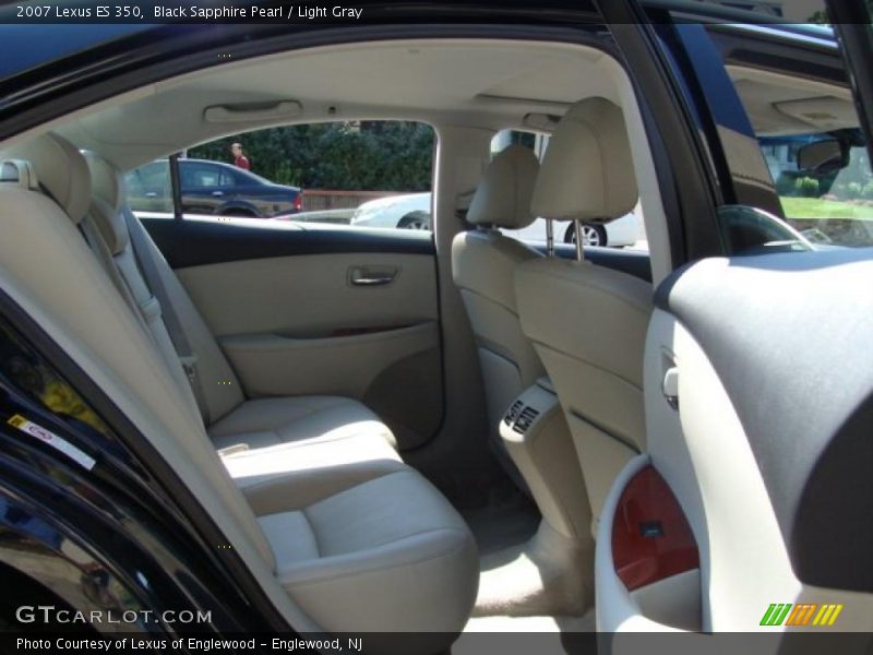 Black Sapphire Pearl / Light Gray 2007 Lexus ES 350