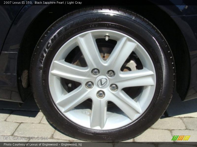 Black Sapphire Pearl / Light Gray 2007 Lexus ES 350