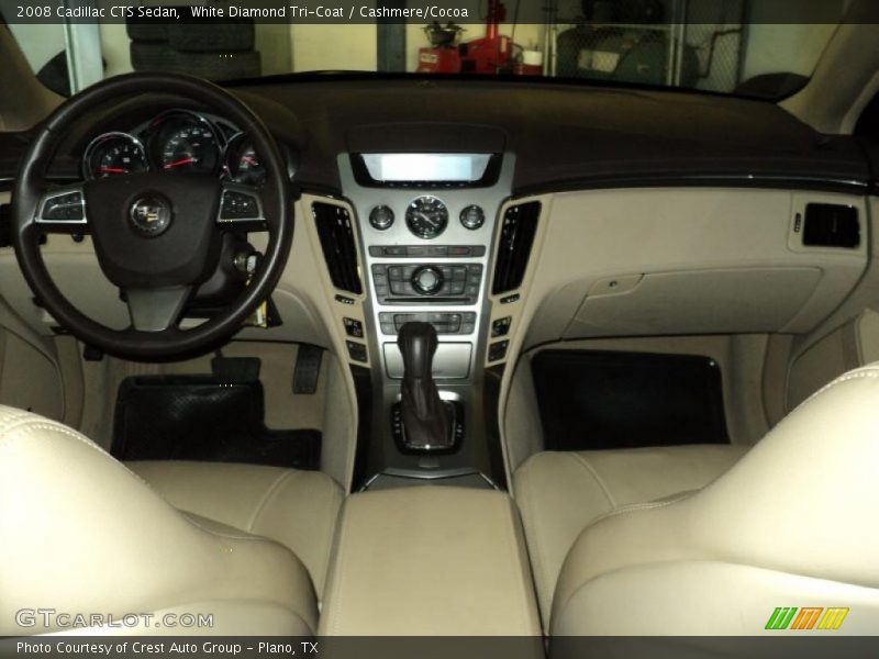 White Diamond Tri-Coat / Cashmere/Cocoa 2008 Cadillac CTS Sedan