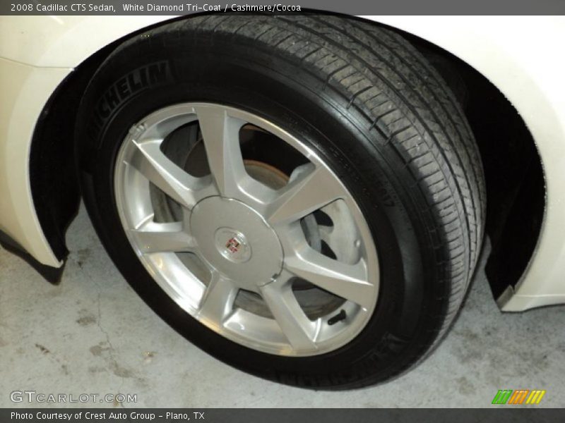 White Diamond Tri-Coat / Cashmere/Cocoa 2008 Cadillac CTS Sedan