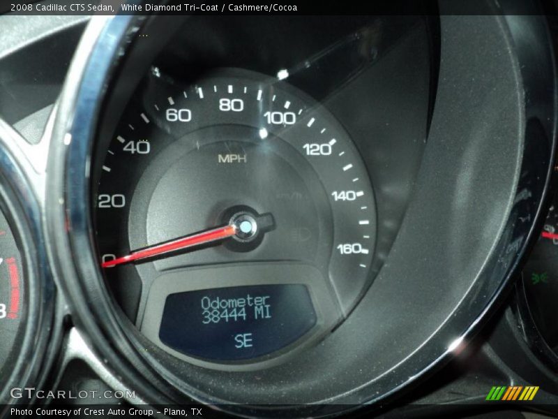 White Diamond Tri-Coat / Cashmere/Cocoa 2008 Cadillac CTS Sedan