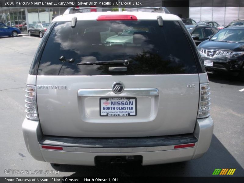 Silver Birch Metallic / Charcoal Black 2006 Mercury Mountaineer Luxury AWD