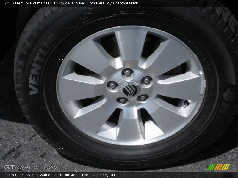 Silver Birch Metallic / Charcoal Black 2006 Mercury Mountaineer Luxury AWD