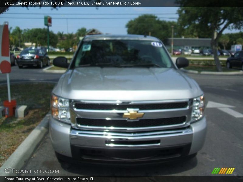 Sheer Silver Metallic / Ebony 2011 Chevrolet Silverado 1500 LT Regular Cab