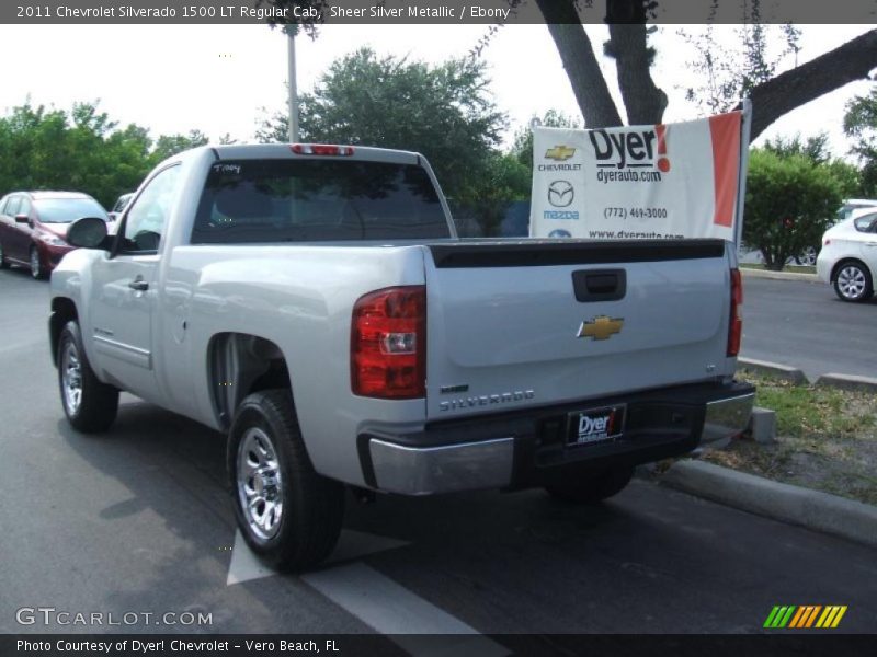 Sheer Silver Metallic / Ebony 2011 Chevrolet Silverado 1500 LT Regular Cab
