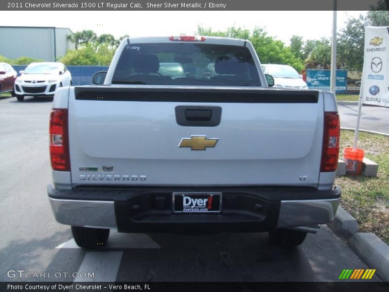 Sheer Silver Metallic / Ebony 2011 Chevrolet Silverado 1500 LT Regular Cab