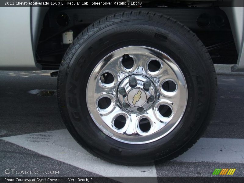 Sheer Silver Metallic / Ebony 2011 Chevrolet Silverado 1500 LT Regular Cab