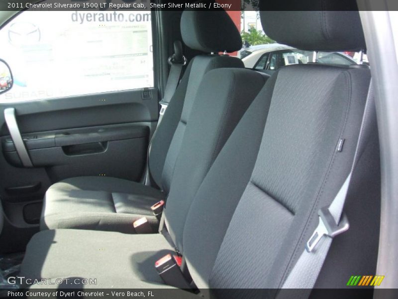 Sheer Silver Metallic / Ebony 2011 Chevrolet Silverado 1500 LT Regular Cab
