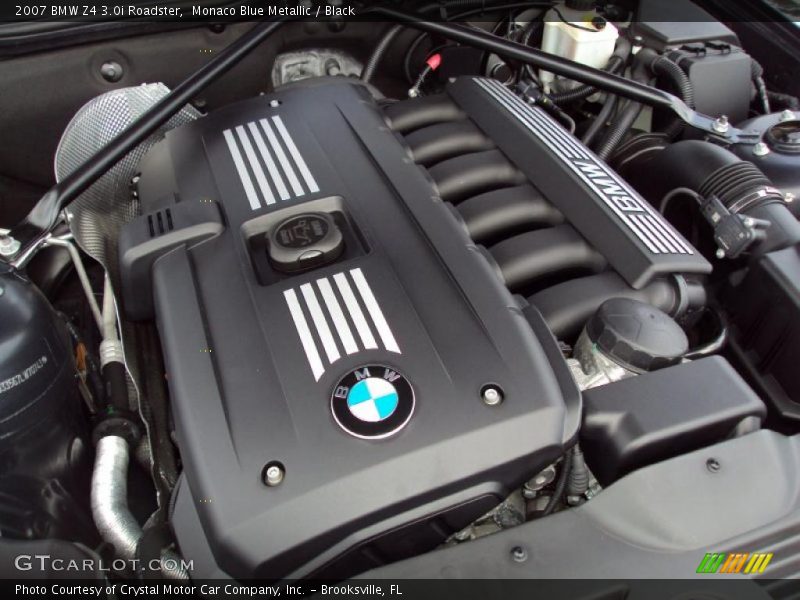 Monaco Blue Metallic / Black 2007 BMW Z4 3.0i Roadster