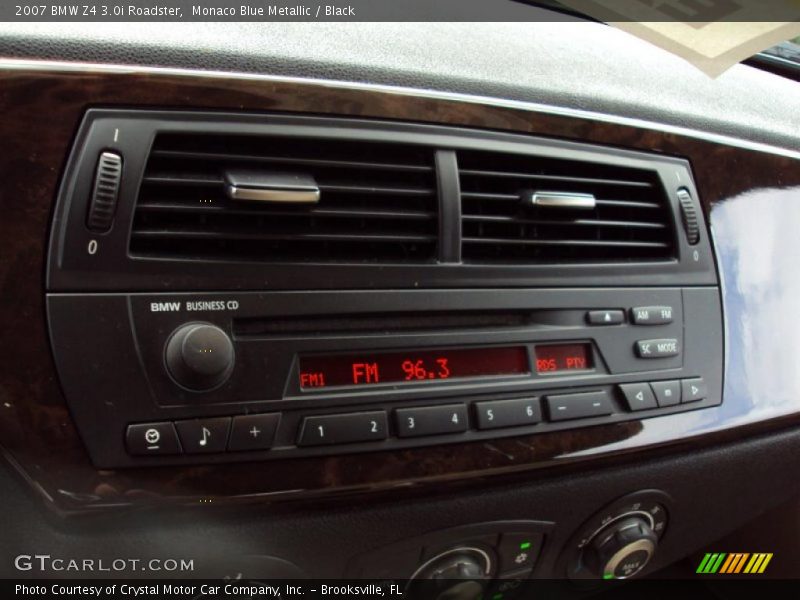 Monaco Blue Metallic / Black 2007 BMW Z4 3.0i Roadster