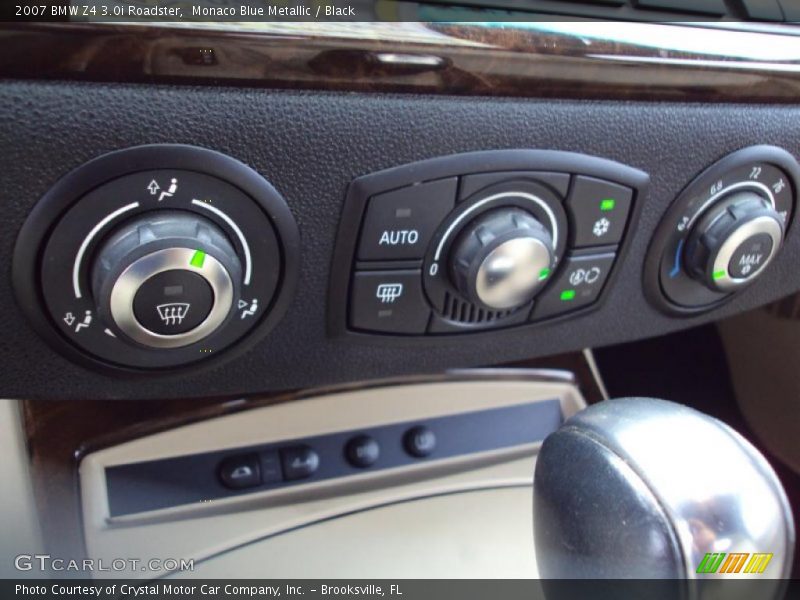 Monaco Blue Metallic / Black 2007 BMW Z4 3.0i Roadster