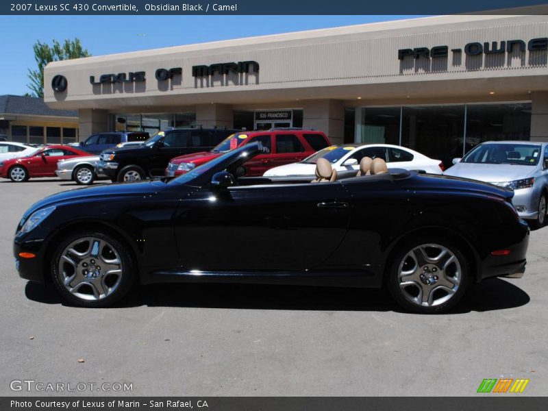 Obsidian Black / Camel 2007 Lexus SC 430 Convertible