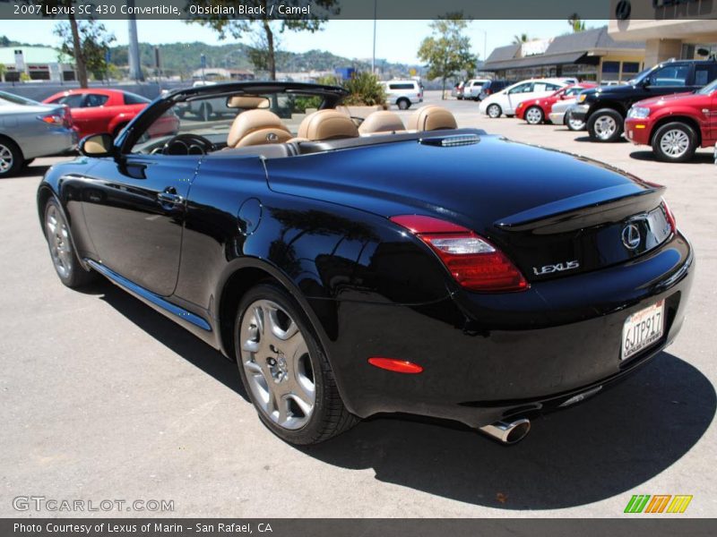Obsidian Black / Camel 2007 Lexus SC 430 Convertible