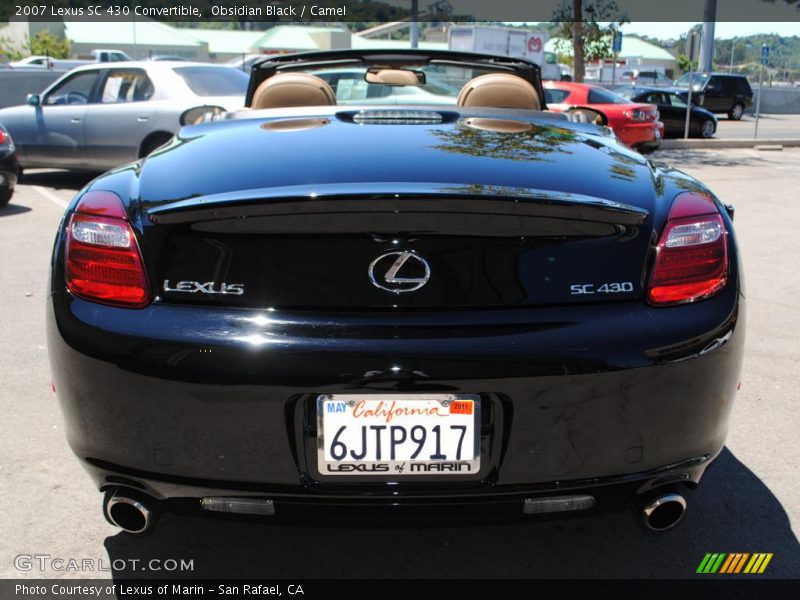 Obsidian Black / Camel 2007 Lexus SC 430 Convertible