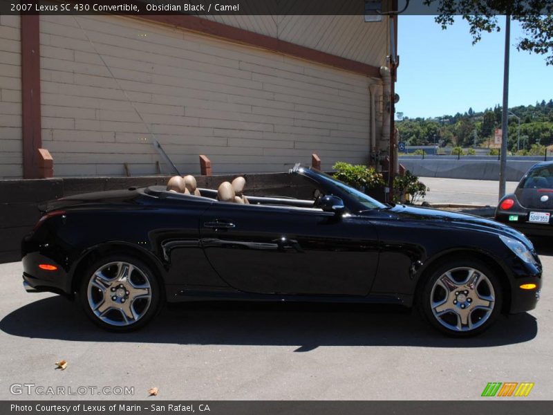 Obsidian Black / Camel 2007 Lexus SC 430 Convertible