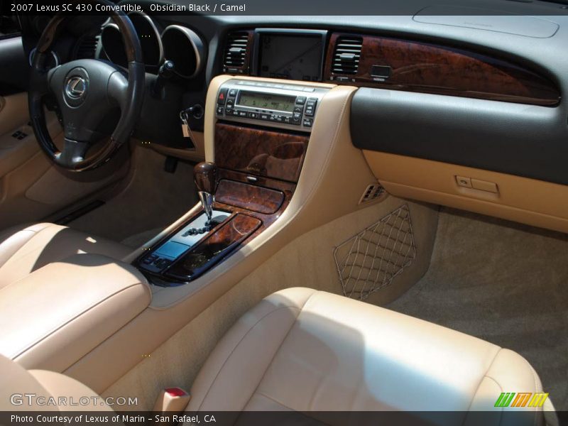 Obsidian Black / Camel 2007 Lexus SC 430 Convertible