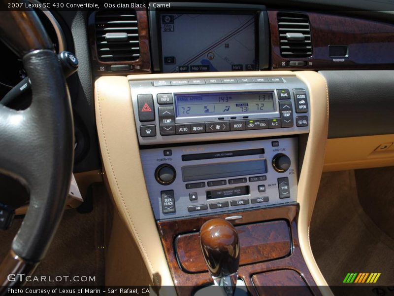 Obsidian Black / Camel 2007 Lexus SC 430 Convertible