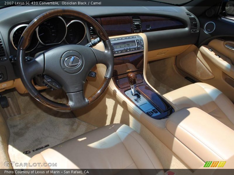 Obsidian Black / Camel 2007 Lexus SC 430 Convertible