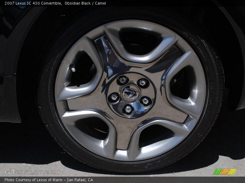 Obsidian Black / Camel 2007 Lexus SC 430 Convertible