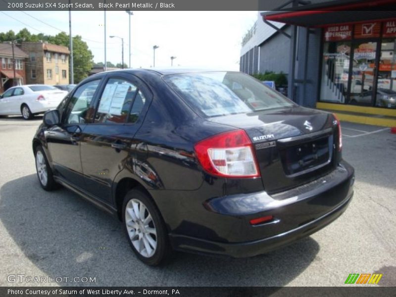 Black Pearl Metallic / Black 2008 Suzuki SX4 Sport Sedan