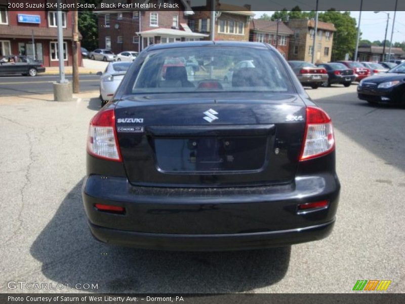 Black Pearl Metallic / Black 2008 Suzuki SX4 Sport Sedan