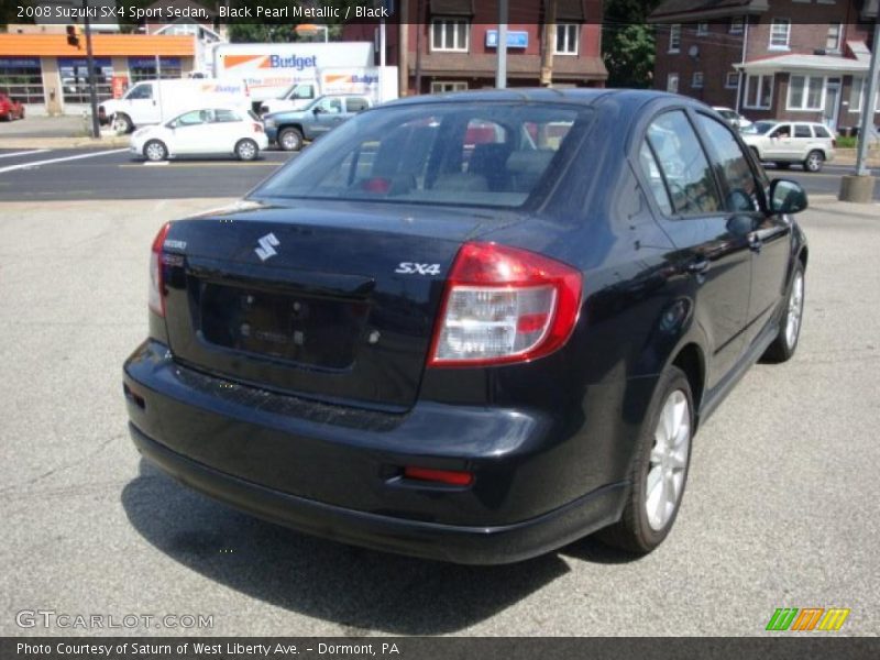 Black Pearl Metallic / Black 2008 Suzuki SX4 Sport Sedan