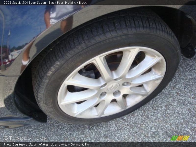 Black Pearl Metallic / Black 2008 Suzuki SX4 Sport Sedan