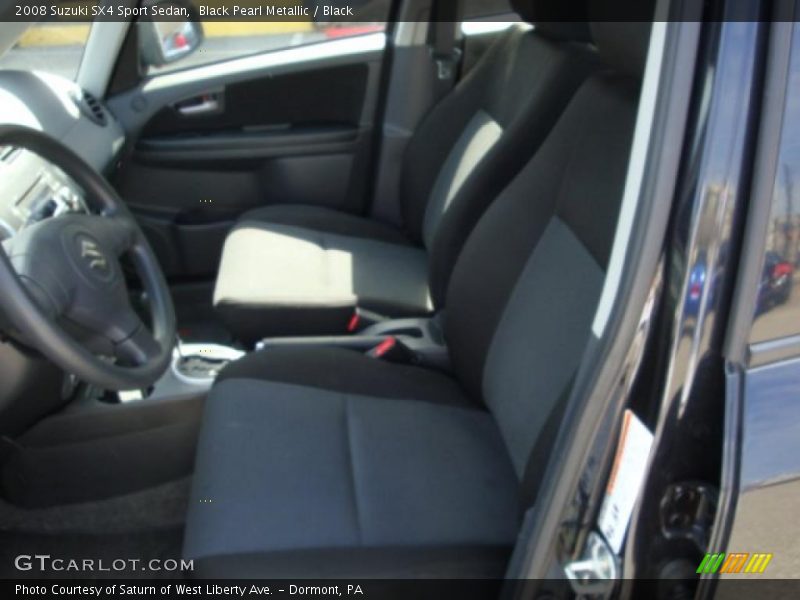 Black Pearl Metallic / Black 2008 Suzuki SX4 Sport Sedan