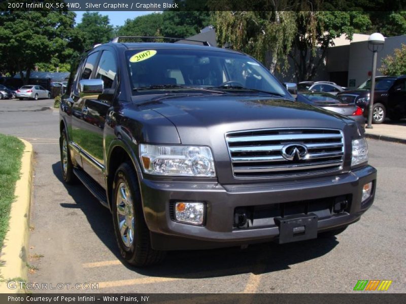 Silver Graphite / Graphite Black 2007 Infiniti QX 56 4WD