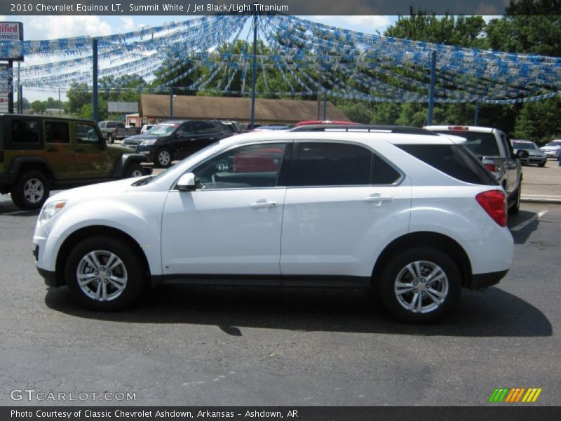 Summit White / Jet Black/Light Titanium 2010 Chevrolet Equinox LT