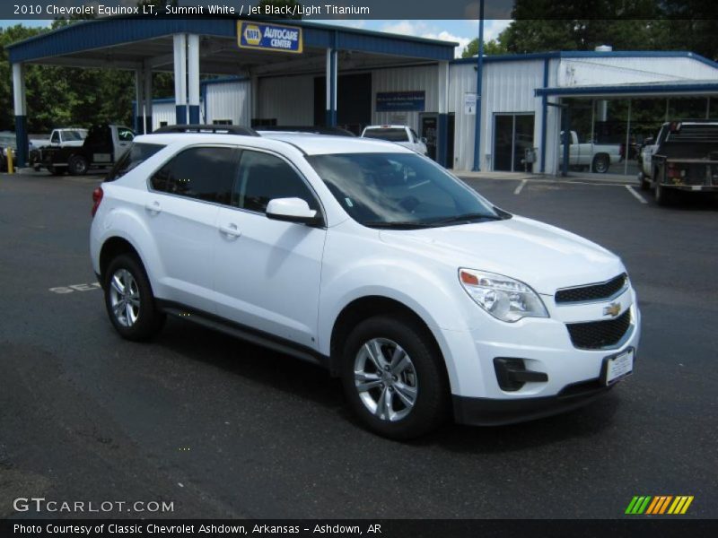 Summit White / Jet Black/Light Titanium 2010 Chevrolet Equinox LT