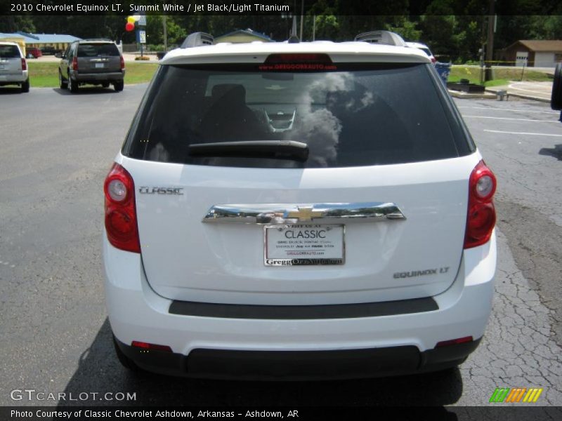 Summit White / Jet Black/Light Titanium 2010 Chevrolet Equinox LT