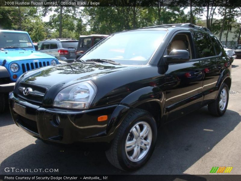Obsidian Black / Beige 2008 Hyundai Tucson Limited